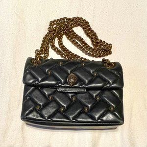 Kurt Geiger Black Bag with Burnished Gold hardware